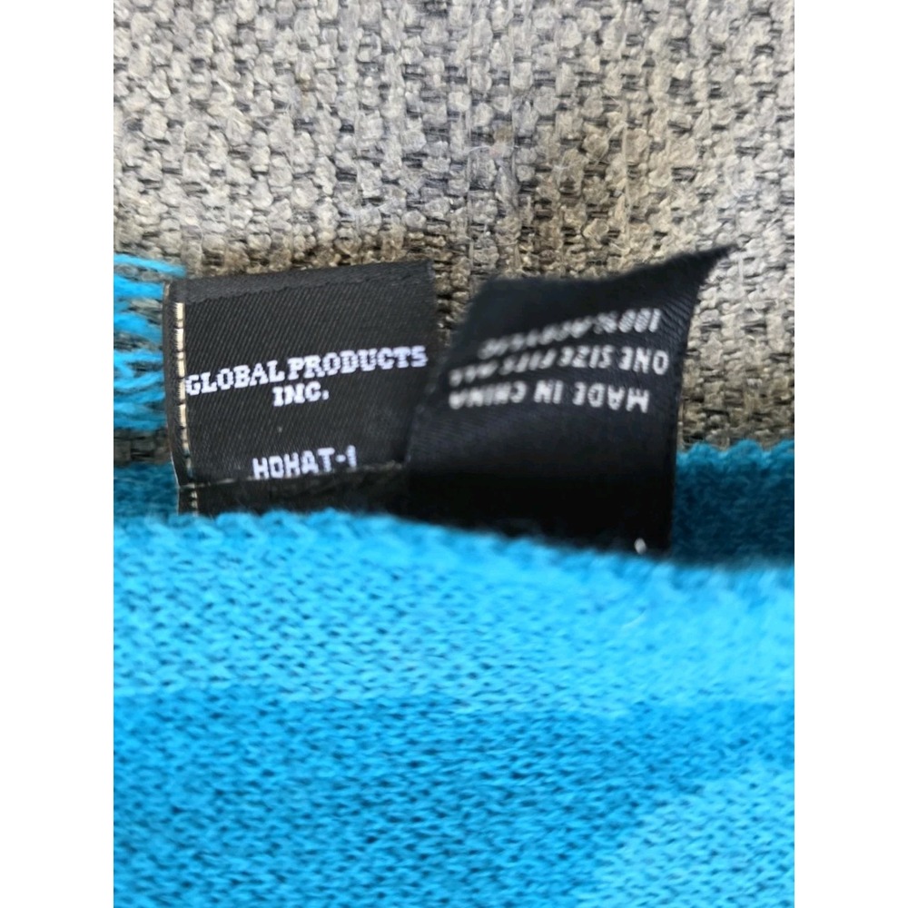 Knit  Harley Davidson Neck Scarf‎ Warmer Turquoise Blue Flame 58"L - Picture 9 of 12